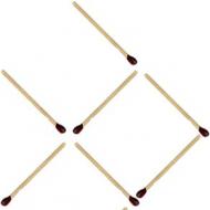Match object puzzles Arrange 4 matches to make 2